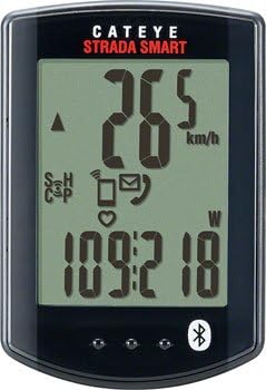 CatEye Strada Smart Wireless Cycling Cat Eye smartphone Bluetooth compatible bicycle bike Computer CC- RD500B: Black