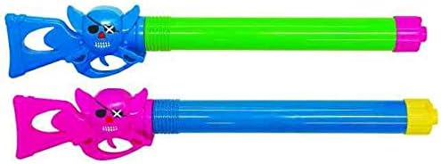 X2 50cm Plastic Pirate Skull Pump Action Blunderbuss Shaped Water Pistol