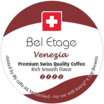 Cafe Bel Etage 15 Ct Roasted By Illy AG (Swiss) Medium Roast Venezia Blend Coffee Single Serve For Keurig K-Cup Brewers