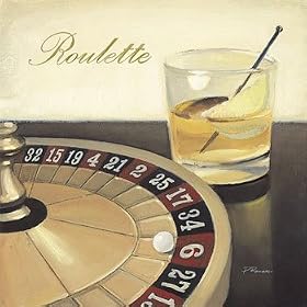 Roulette Casino Subject Art Poster Print by Paulo Romero, 12x12