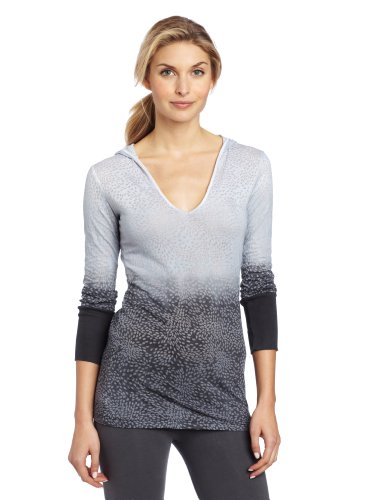 prAna Women's Julz Hoodie Top, Small, Coal On Sale