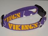 NFL Minnesota Vikings Football Dog Collar Style 2 Large 1"