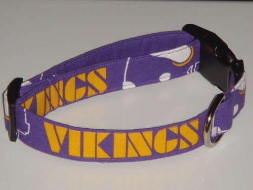 NFL Minnesota Vikings Football Dog Collar Style 2 X-Small 3/4