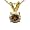 1/2 CT Chocolate Champagne Diamond Solitaire Pendant 14K Yellow Gold