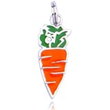 Sterling Silver Carrot Charm