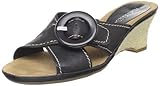 IMAGE OF Aerosoles Women's Citizen Wedge Sandal,Black Leather,9.5 M US