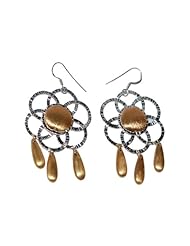 925 Sterling Silver Women Hoops Earring Gold Plated Jewelry
