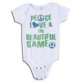 Peace Love and Beautiful Game Creeper and Infant T-shirt