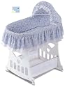 Badger Basket Moon and Star Portable Baby Bassinet 'n Cradle with Toybox Base