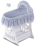 Badger Basket Moon and Star Portable Baby Bassinet 'n Cradle with Toybox Base