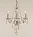 Authentic All Crystal Chandelier Lighting , Silver , 13hx12w , 3lts , Free Shipping
