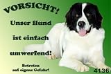 Metall - Warnschild Landseer