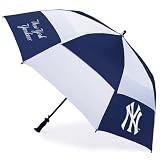 NY Yankees Navy/White Vented Canopy Sports Umbrella