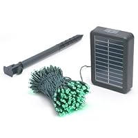 Mr. Light Solar 77 ft. Long, 200 LED Green Multi-Function Stringlight with Green Wire