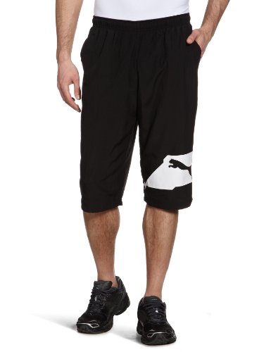 PUMA Herren Bermuda Long Logo, black-white, L, 819465 01 Preisvergleich