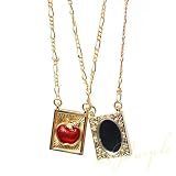 Disney Couture Snow White 2 Sided Cameo Necklace