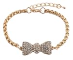 Gold Iced Out Bow Tie Shamballah Box...