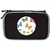 Nintendo DS Lite Black Carrying Case of Retro Butterflies in 60s Colors (Pink, Blue, ...