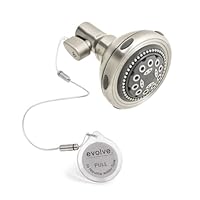 Evolve Showerheads SS-2100BN-SB Monarch Luxury Water-Saving Shower-Head, Brushed Nickel