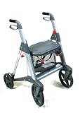 Active Walker 10 Wheel Rollator, Platinum Grey