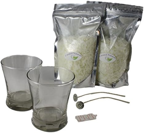 100% Soy Wax, Candle DIY Kit For Essential Oils or Fragrances.