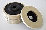 研磨用 フェルトバフ ディスクバフ セット 100mm 汎用 5個セット