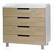 Oeuf Classic 4 Drawer Dresser Birch