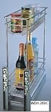 Pull-Out Cabinet Drawer 6W x 19-1/2H - Chrome
