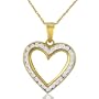 1/2ct Diamond Heart Pendant set in 10K Yellow Gold