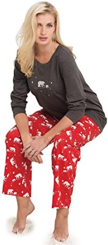 Dreams & Co. Women's Plus Size Winter print knit pjs ®