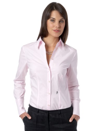 Seidensticker Damen Bluse Slim Fit, 60612, Gr. 38, Rosa (41) Preisvergleich