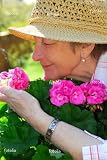 Wallmonkeys Peel and Stick Wall Graphic - Senior Woman Gardening - 18