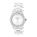 Armitron Women's 753935WTCL Swarovski Crystal Silver-Tone and Clear Resin Bracelet Watch