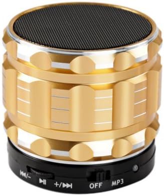 Mini Portable Wireless Bluetooth Speaker Super Bass for Iphone Samsung Tablet Pc (Golden)