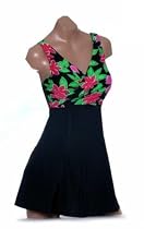 It Figures Slender Thighs Collection Tulips & Daisies Swimdress Swimsuit RETAIL VALUE $101 ~ 3 COLOR CHOICES