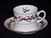 Royal Worcester Holly Ribbons Cups & Saucers