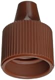 Wheaton 242519 Brown Polyethylene Dropping Bottle Cap for 15mm Tip, and 7-15mL Dropping Bottles, 15-415 Size (Case of 100)