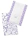 SwaddleDesigns Baby Burpies, Set of 2 Cotton Burp Cloths, Lavender Lush