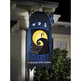 Nightmare Before Christmas Curled Mountain Banner