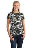District Threads Junior Ladies Short Sleeve Camo Perfect Weight District Tee