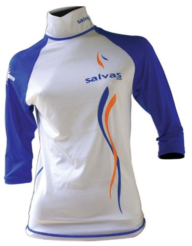 Salvas Herren Lycra Shirt Rashguard, white-blue, XS, TS001-XS Preisvergleich