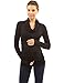 PattyBoutik Mama Cowl Neck Maternity Top (Black Small)