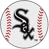 Chicago White Sox 29" Baseball Mat Made Of Polyester With A Non-Skid Duragon Latex Backing
