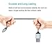 G-POW Nylon Braided Lightning Cable USB Cord Charging Cable, 6 Feet, 10 Feet - Gray