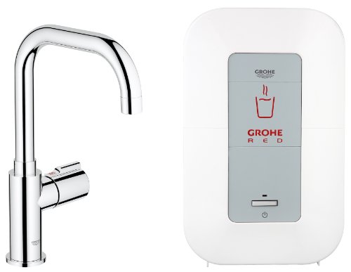 Grohe 30147000 Kochendes Wasser sofort Red Mono Standventil und Single-Boiler 4 L, chrom