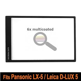 RainbowImaging Optical Glass lcd Screen Protector for Panasonic LX-5 LX-3