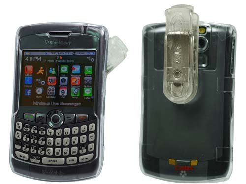 TRANSPARENT CLEAR PROGUARD COVER HARD CASE PROTECTOR (With Optional Detachable Belt Clip) for RIM BLACKBERRY 8330 CLEAR - RETAIL PACKAGING