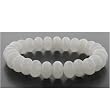 10mm Rondell Stretch Bracelet - Snow Quartz
