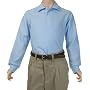 School Uniform Unisex Long Sleeve Pique Knit Shirt By French Toast (In Regular and Husky Sizes)