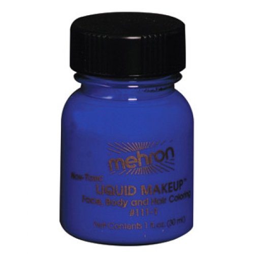 Mehron Liquid Face Paints - Blue BL (1 oz)